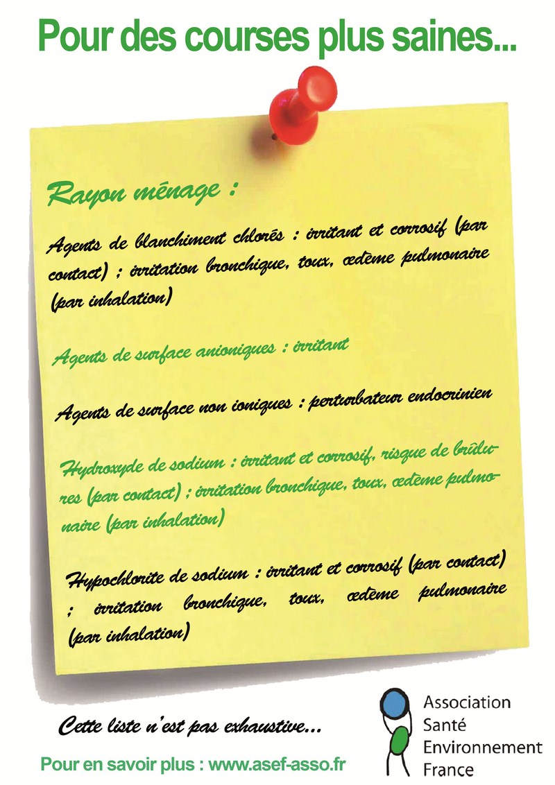 Liste additifs ménage bd
