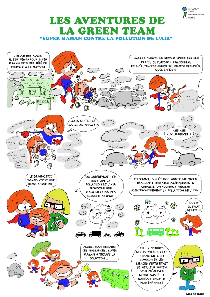 Super maman contre la pollution de lair Basse def